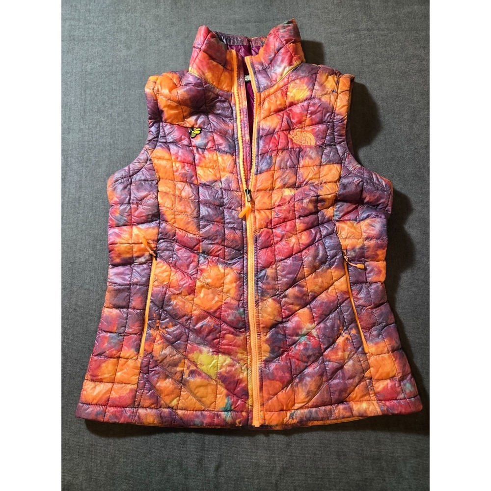 The North Face Small Women's Thermoball Vest Rare Print Outdoors Hike Running